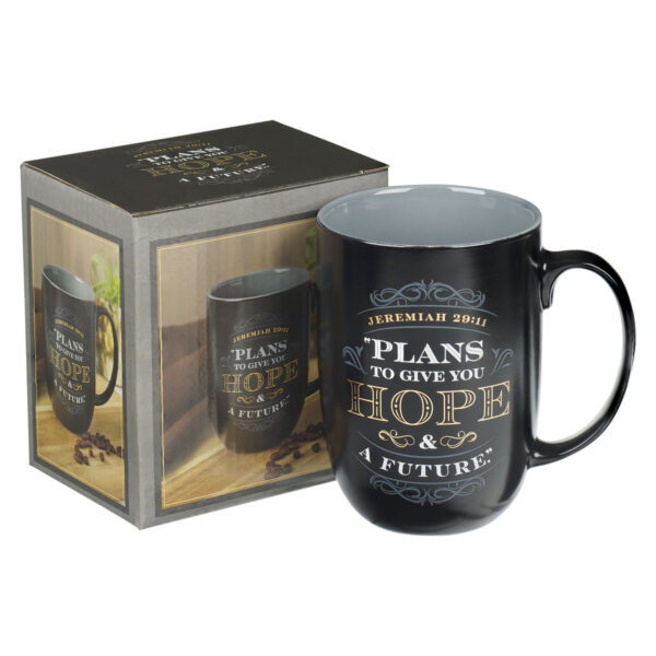 Kubek ceramiczny – Plans for Hope Black