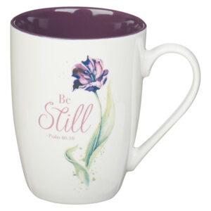 Kubek ceramiczny –  Purple Bloom Be Still