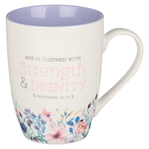 Kubek ceramiczny – Strength & Dignity Purple