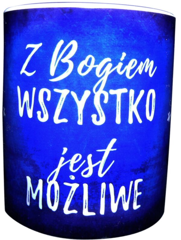 Kubek ceramiczny – Z Bogiem wszystko jest możliwe