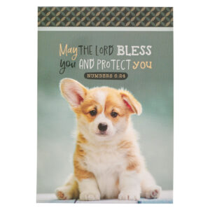 Notesik – May the Lord Bless You Green Puppy