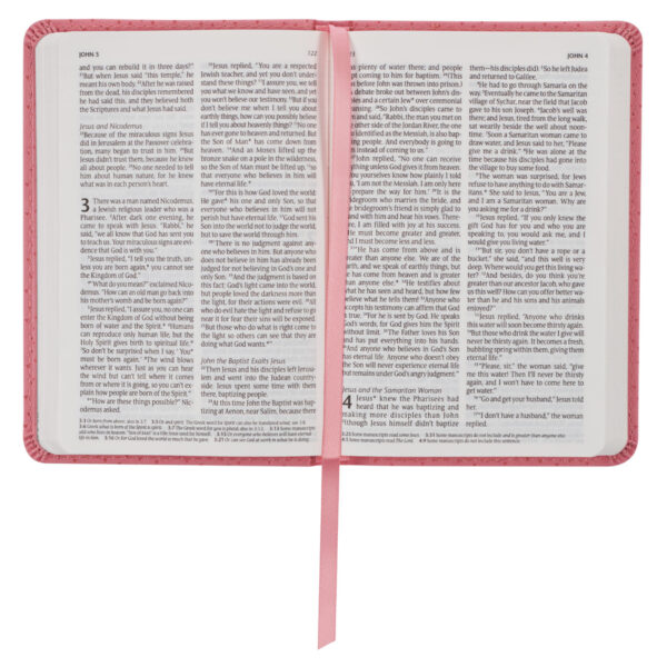 Pink NLT New Testament Keepsake Bible for Girls