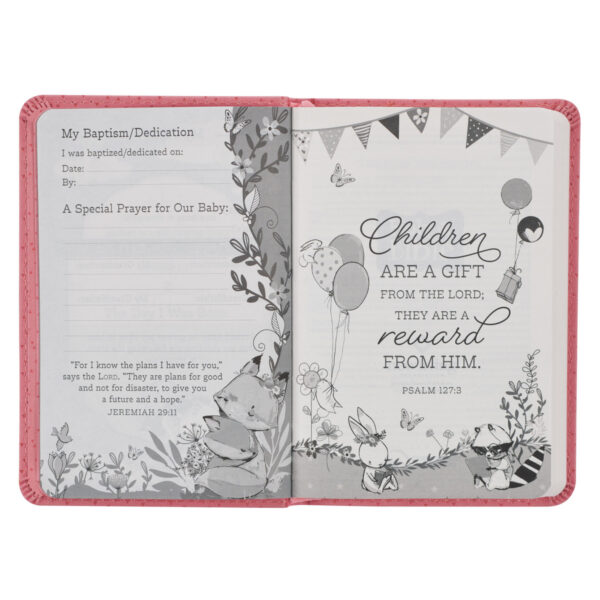 Pink NLT New Testament Keepsake Bible for Girls