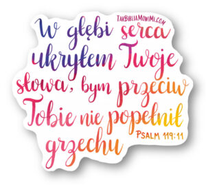 Naklejka – Psalm 119:11