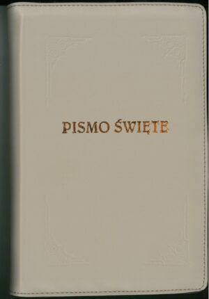 Biblia TB średnia – skóra – beżowa – index