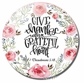 Magnes okrągły – Give thanks with a grateful heart