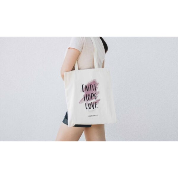 Torba bawełniana eco – Faith Hope Love