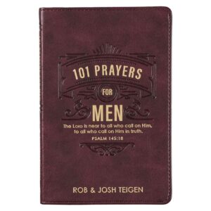 101 Prayers for Men Brown Faux Leather