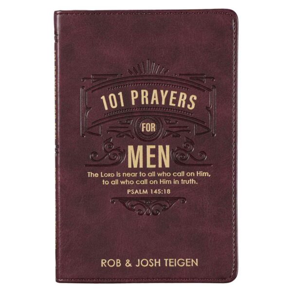 101 Prayers for Men Brown Faux Leather