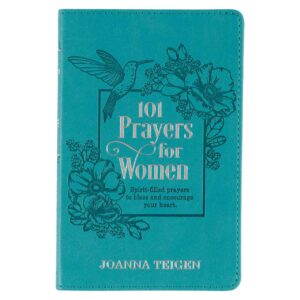 101 Prayers for Women Turquoise Faux Leather Gift