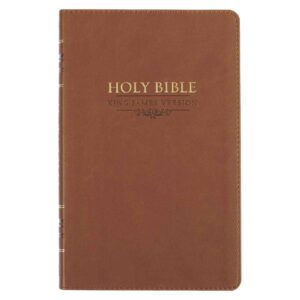 Biblia – Saddle Tan Faux Leather King James