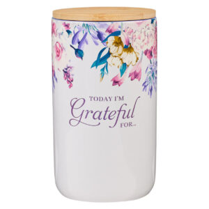 Ceramiczny słoik z kartami – Grateful Purple