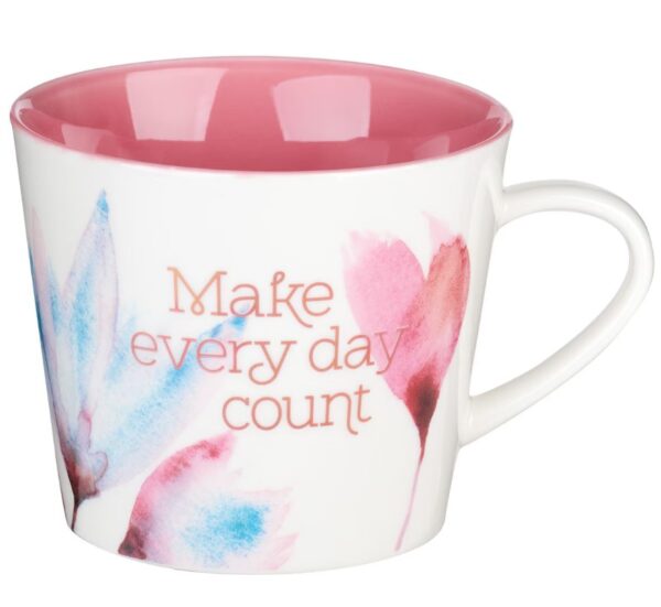 Kubek ceramiczny – Make Every Day Count Pink