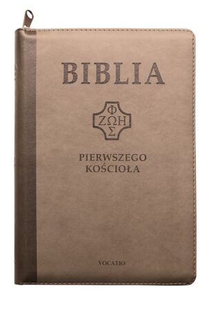 Biblia Pierwszego Kościoła – PU brązowa zamek wyc