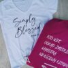 Koszulka XXL  Simply Blessed – biała