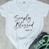 Koszulka XXL  Simply Blessed – biała
