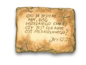 Płytka ceramiczna – Oto ja jestem