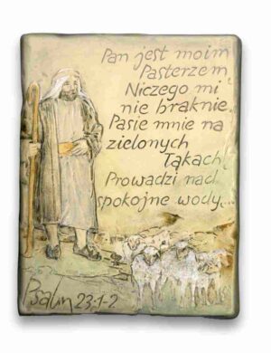 Płytka ceramiczna – Pan jest Pasterzem