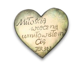 Płytka ceramiczna – Serce ozdobne – zieleń