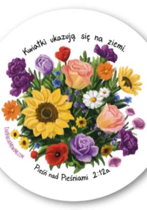 Podstawka okrągła korkowa – Kwiaty