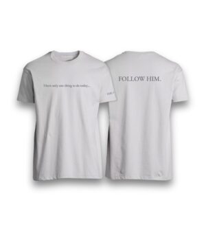 T-shirt – The Chosen – FOLLOW HIM  – szary – XS