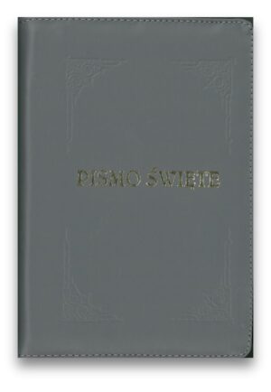 Biblia TB średnia – skóra – szary- index