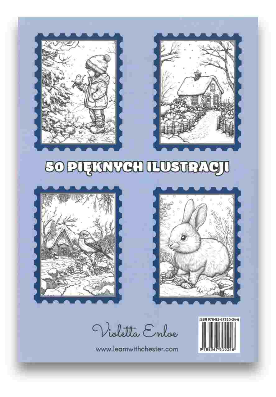 Kolorowanka – zima w moim ogrodzie Kolorowanka – zima w moim ogrodzie