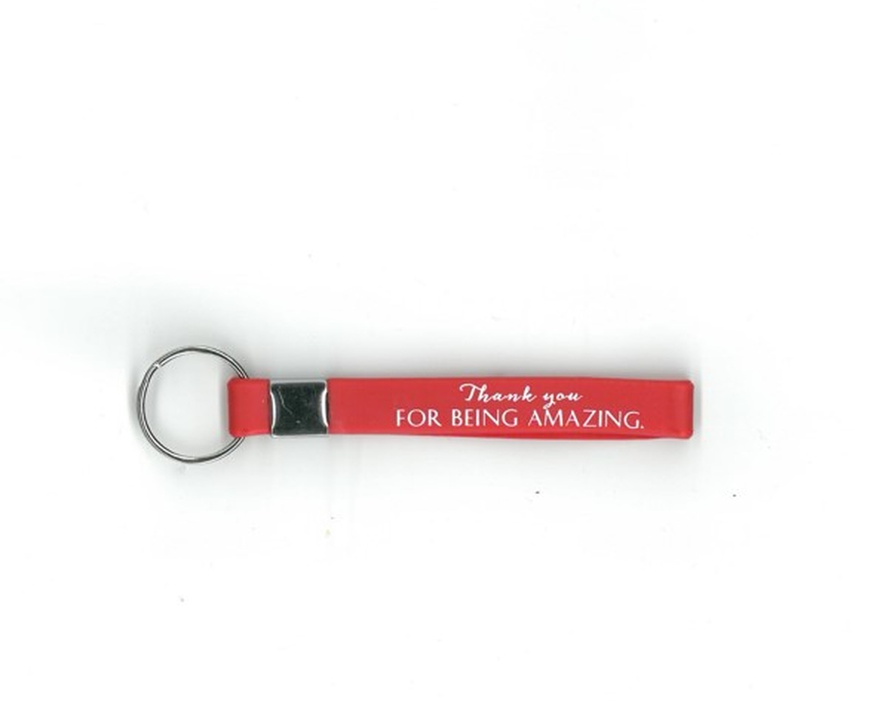 Brelok silikonowy- Thank you for begin amaz- czerw Brelok silikonowy- Thank you for begin amaz- czerw