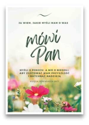 Karnet – Ja wiem, jakie myśli – kwiaty