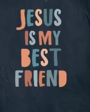 Koszulka – JESUS IS MY BEST – L – granat