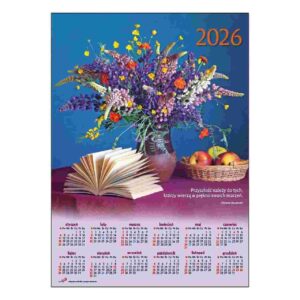 Kalendarz 2026 Plakatowy – średni – Bukiet