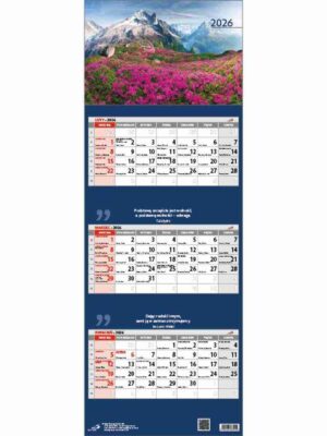 Kalendarz 2026 Trójdzielny – Widok