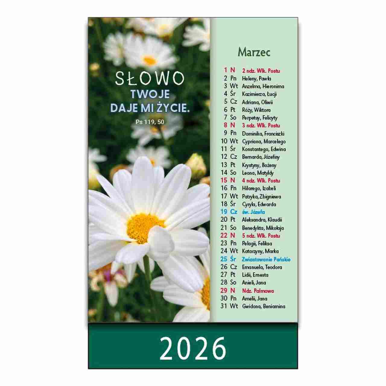 Kalendarz 2026 na biurko – Słowo Kalendarz 2026 na biurko – Słowo