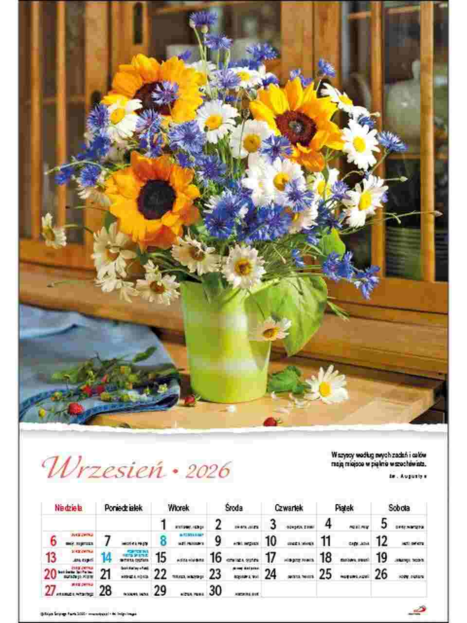 Kalendarz 2026 – Bukiety Kalendarz 2026 – Bukiety