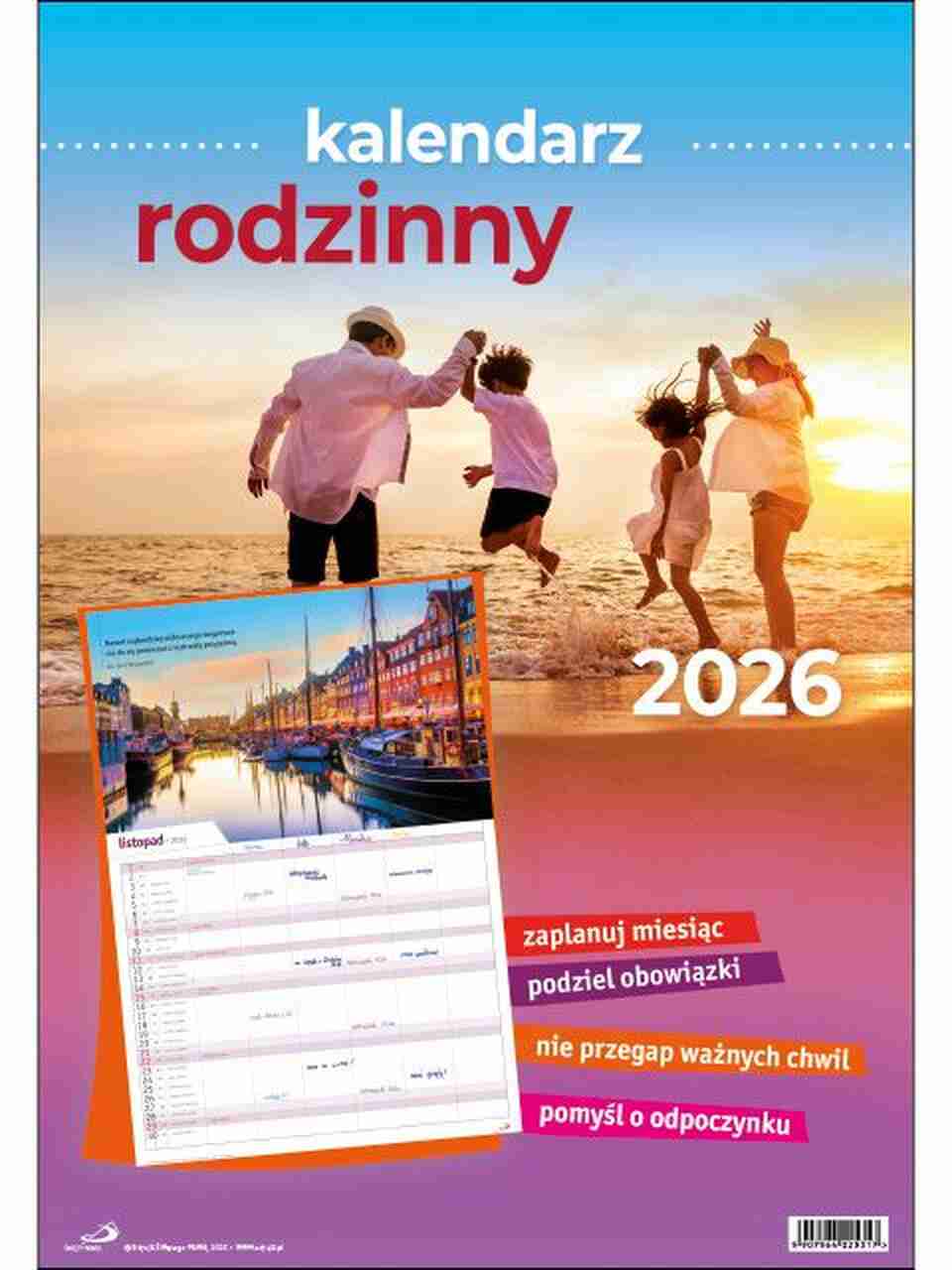 Kalendarz 2026 – Kalendarz rodzinny DUŻY Kalendarz 2026 – Kalendarz rodzinny DUŻY