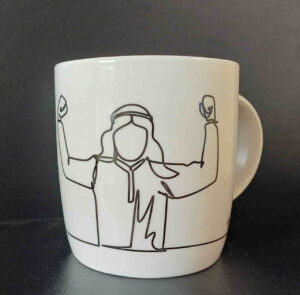 Kubek ceramiczny – Zamienię ich smutek – postać