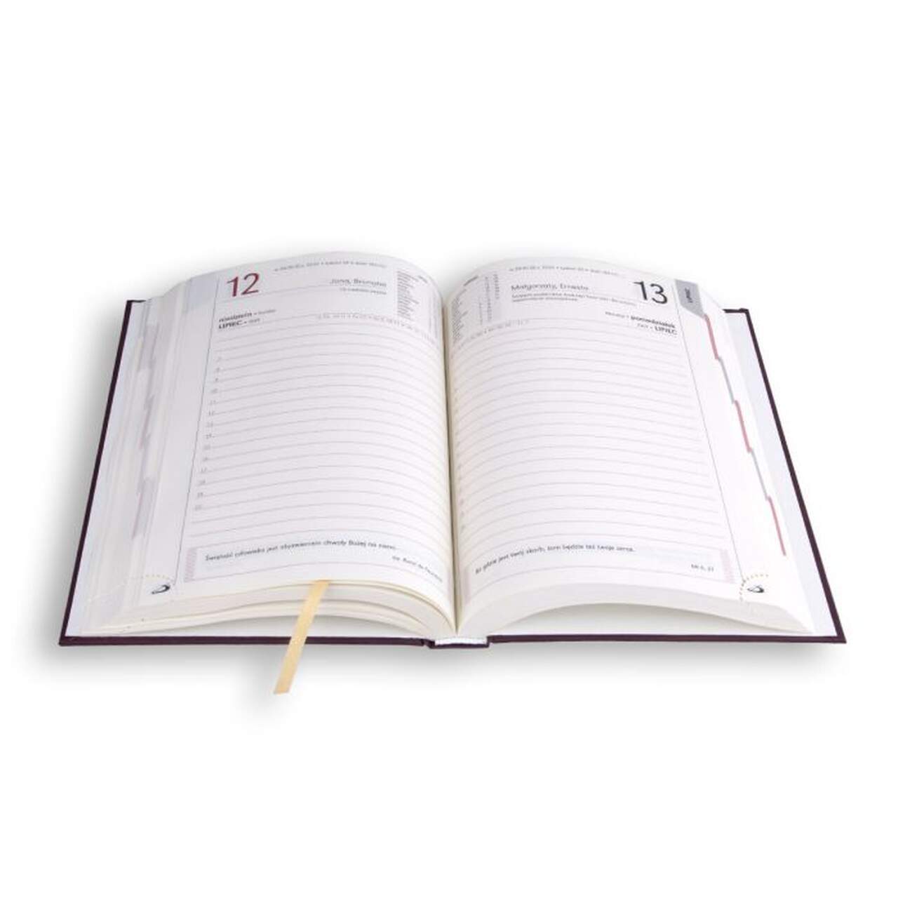 Terminarz – A5 STANDARD 2026 – bordowy Terminarz – A5 STANDARD 2026 – bordowy