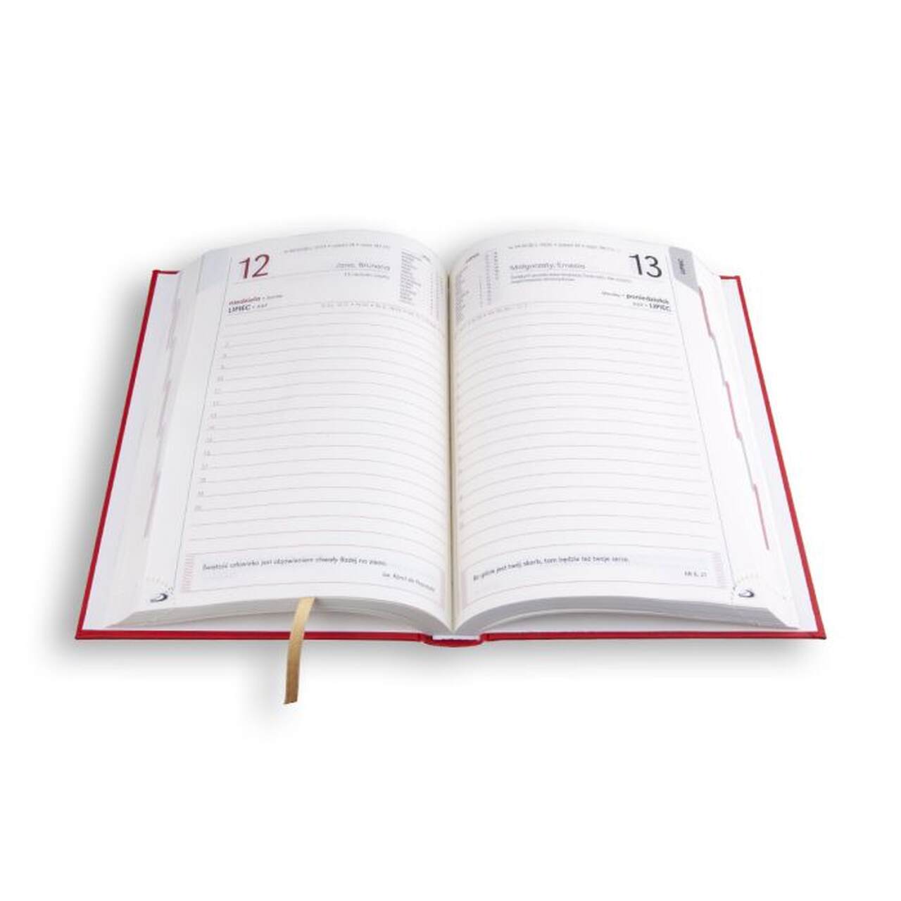 Terminarz – A5 STANDARD 2026 – czerwony Terminarz – A5 STANDARD 2026 – czerwony