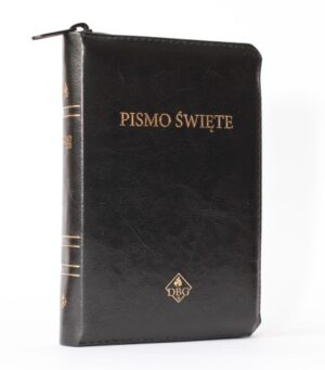 Biblia DBG – mała – PU zamek złocenia czarna