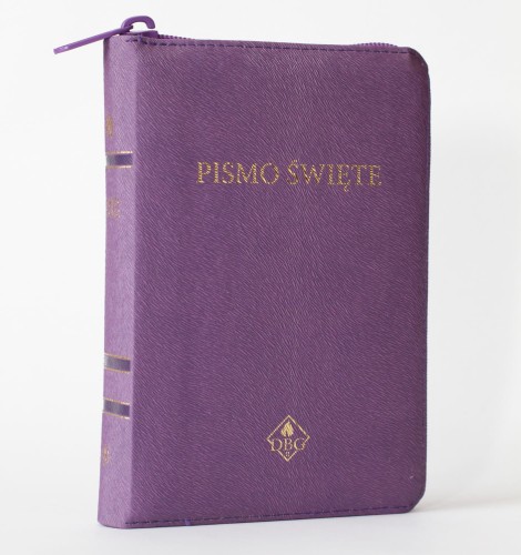 Biblia DBG - mała - PU zamek złocenia fiolet Biblia DBG – mała – PU zamek złocenia fiolet