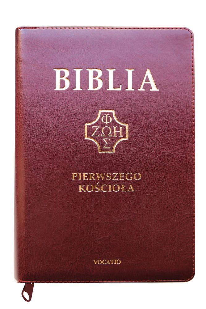 Biblia Pierwszego Kościoła – PU burgund zamek wyc Biblia Pierwszego Kościoła – PU burgund zamek wyc