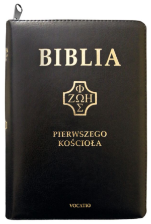 Biblia Pierwszego Kościoła – PU czarna zamek wyc