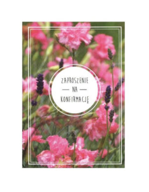 Karnet – Zaproszenie konfirmacja – łąka