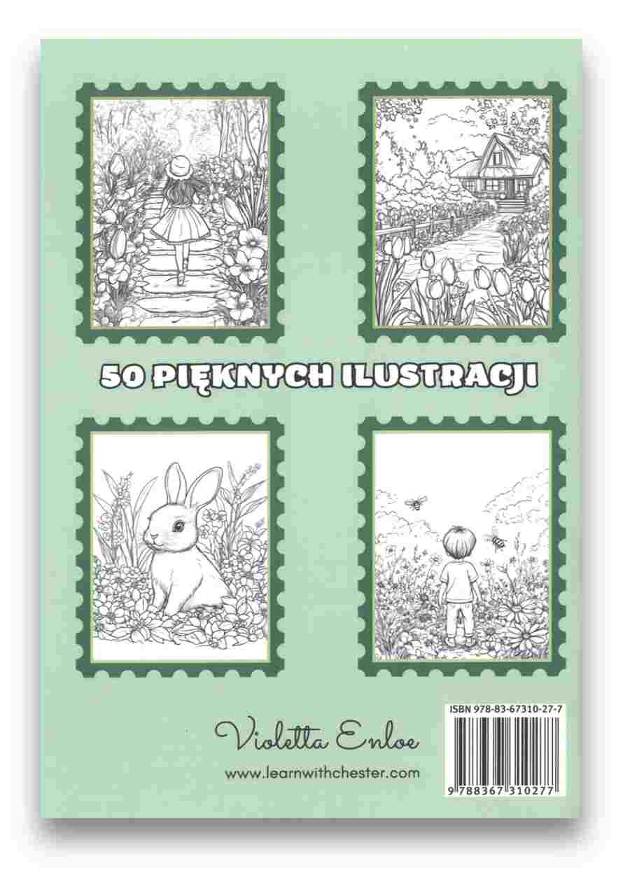 Kolorowanka – wiosna w moim ogrodzie Kolorowanka – wiosna w moim ogrodzie