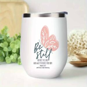 Kubek podróżny – Be still – motyl