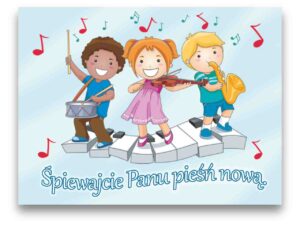 Magnes na lodówkę – Śpiewajcie Panu – dzieci
