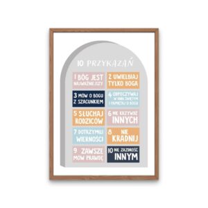 Plakat – Then He arose and../  wym. 20,3x 25,3 cm