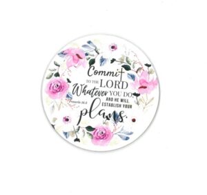 Podstawka drewniana angielska – Commit to the lord