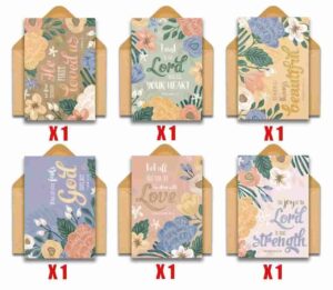 Zestaw 6 kartek w języku angielskim – akwarela