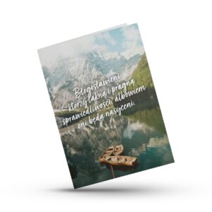 A Kartka składana – Błogosławieni – łódki